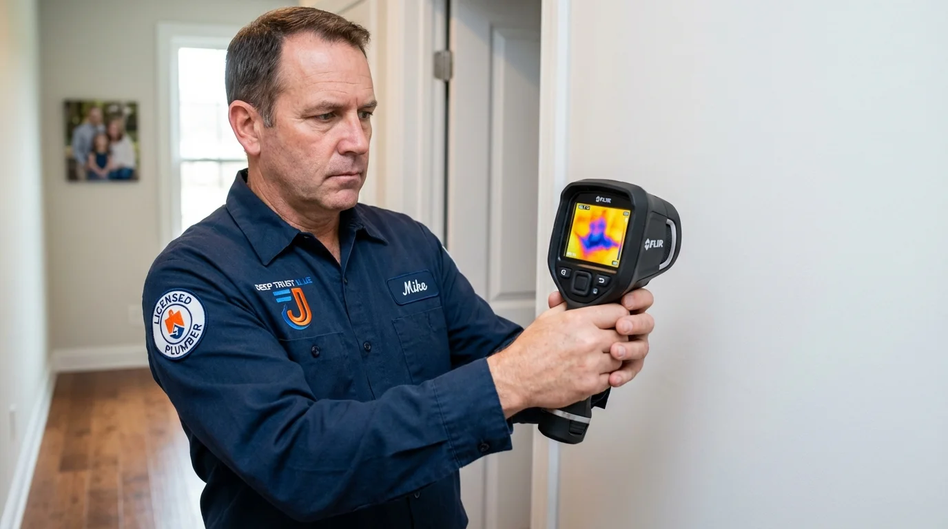 Thermal imaging leak detection by Johns Plumbing LLC in Mart